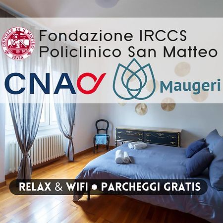 Ospedali E Universita - Policlinico San Matteo A 300M - Parcheggio Gratis Pavia Ngoại thất bức ảnh